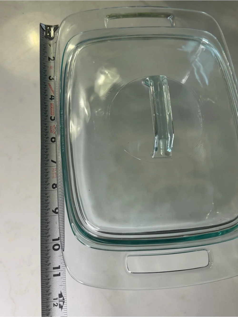 Pyrex Clear Glass Casserole Dish with Lid, 2 qt